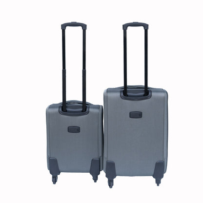 (20+24) Two - piece suitcase suitcase set Oxford trolley case without password lock universal wheel GRAY - E Hunt Supply
