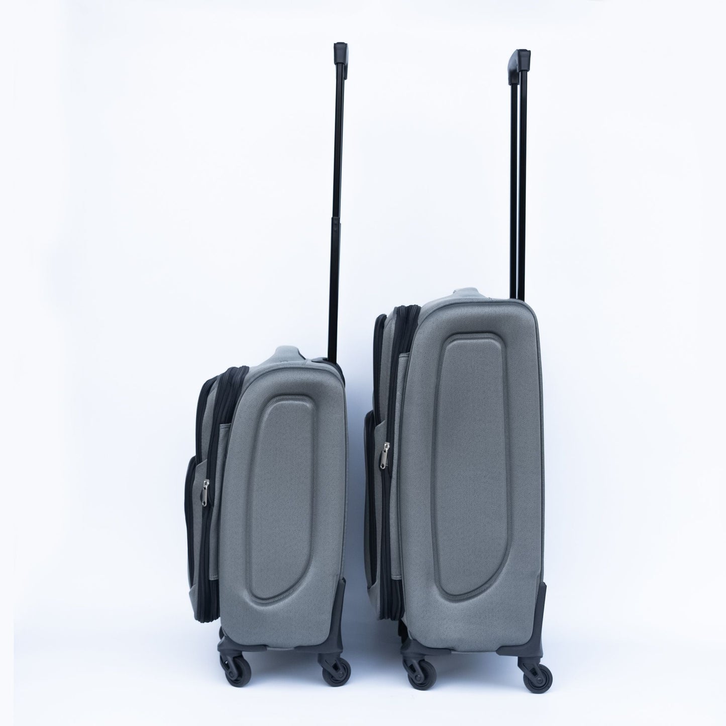 (20+24) Two - piece suitcase suitcase set Oxford trolley case without password lock universal wheel GRAY - E Hunt Supply