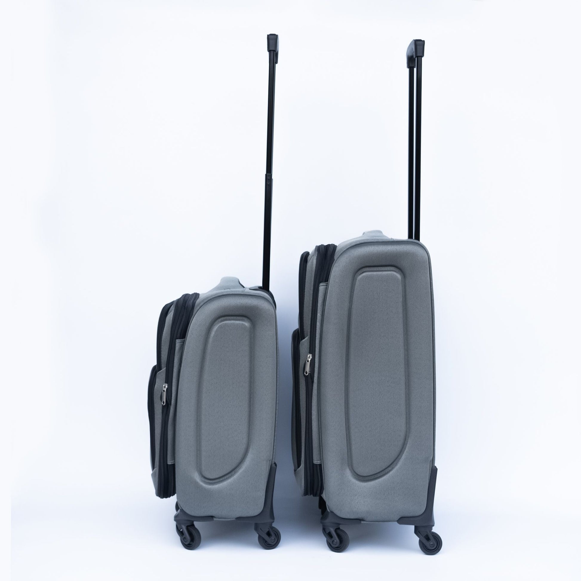 (20+24) Two - piece suitcase suitcase set Oxford trolley case without password lock universal wheel GRAY - E Hunt Supply