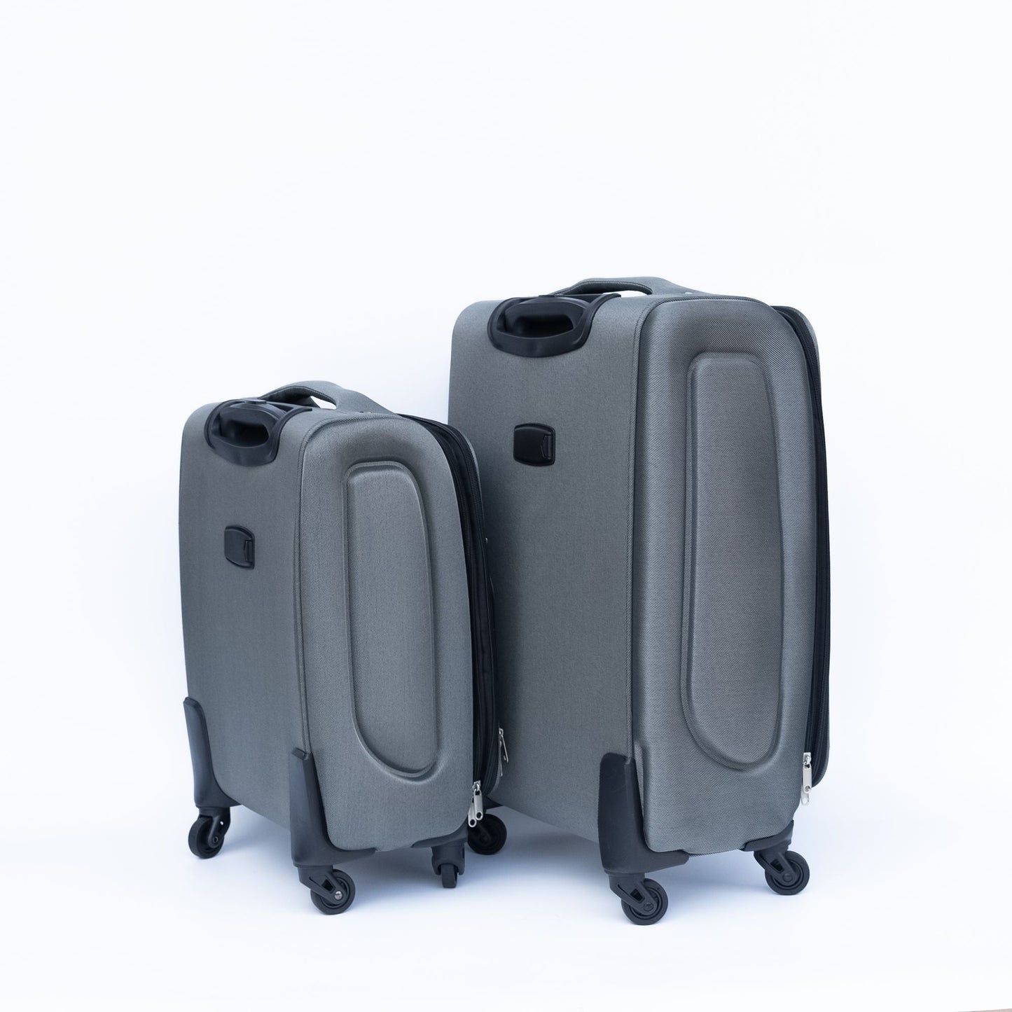 (20+24) Two - piece suitcase suitcase set Oxford trolley case without password lock universal wheel GRAY - E Hunt Supply