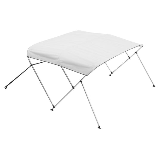 3 Bow Boat Bimini Tops 6'Lx(67" - 72")W x 46"H Awning Canopy Light Grey - E Hunt Supply