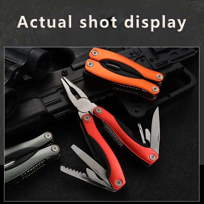 "Tactical Survival Tool Set - Professional Stainless Steel Pliers with Built - in Knife" - E Hunt Supply
